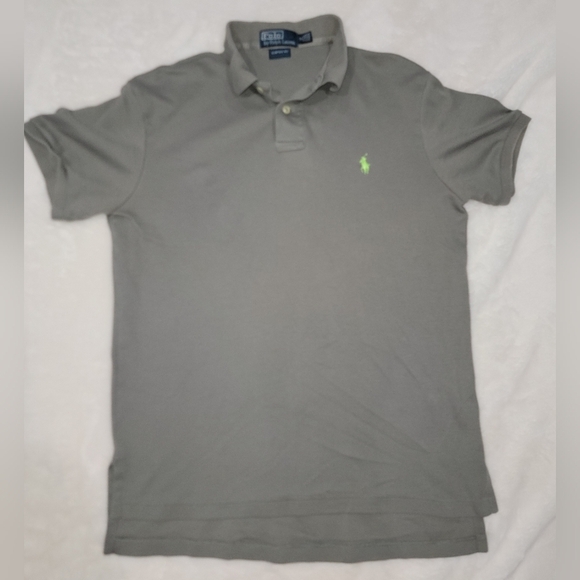 Ralph Lauren Gray Polo Shirt Classic Design - Picture 1 of 6
